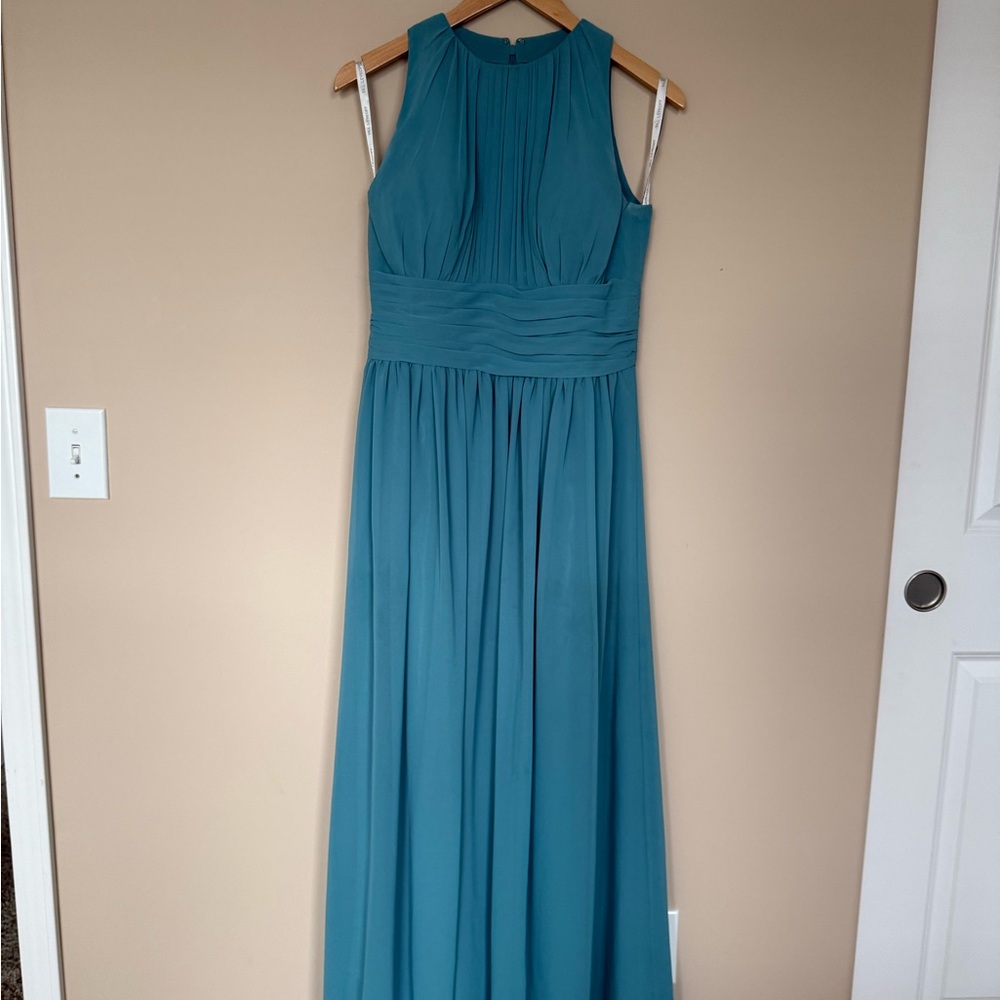 Bill Levkoff teal Blue Maxi Dress